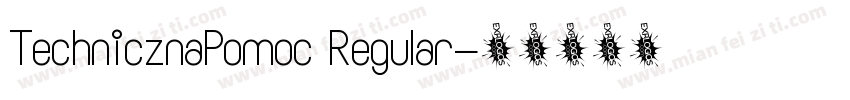 TechnicznaPomoc Regular字体转换